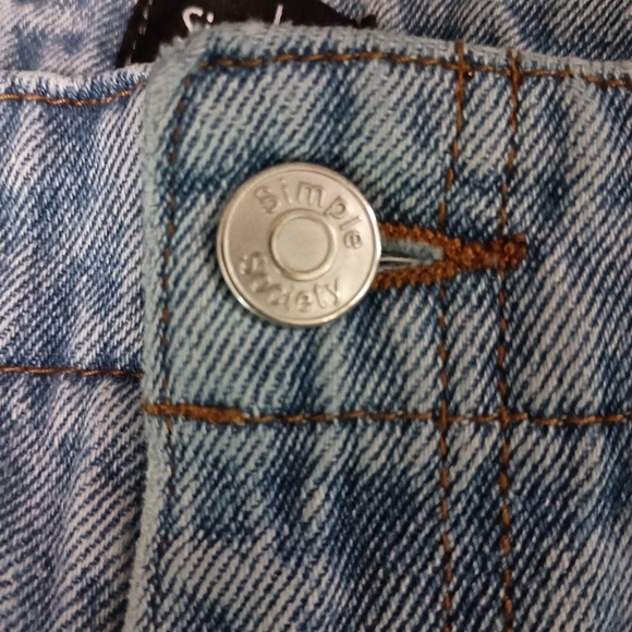 Simple Society Women's Blue Jeans with hip cut outs_9/29 - Picture 7 of 9